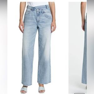 Pistola Bobbie Crossover High Waist Wide Leg Jeans 
Women’s sz 28